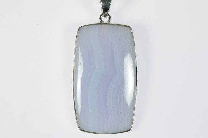 Blue Lace Agate Pendant (Necklace) - Sterling Silver #228655